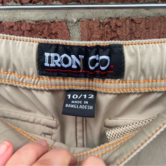 Iron Co. Tan Brown Boy’s Cargo Swim Trunks - Picture 3 of 3